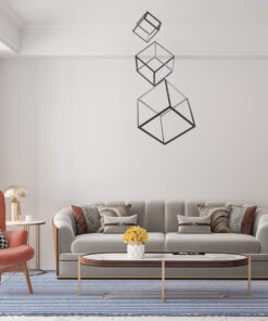 GLOBOSTAR® KIBOO-TRIO 60931 Μοντέρνο Κρεμαστό Φωτιστικό Οροφής LED 90W 10350lm 360° AC 220-240V IP20 Ρυθμιζόμενο Λευκό CCT με Χειριστήριο από 2700K έως 6000K Dimmable - Lumileds SMD Chip - Μαύρο - Μ60 x Π60 x Υ80cm - 3 Χρόνια Εγγύηση 24 post 339