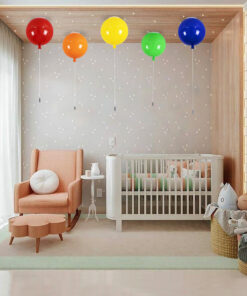 GLOBOSTAR® BALLOON 00650 Παιδικό Φωτιστικό Οροφής με Ντουί 1 x E27 AC 220-240V IP20 - Πορτοκαλί - Μ30 x Π30 x Υ33cm 23 post 50