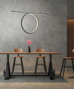 GLOBOSTAR® ROME 61294 Μοντέρνο Κρεμαστό Φωτιστικό Οροφής LED 24W 2640lm 200° AC 220-240V IP20 Ρυθμιζόμενο Λευκό CCT με On/Off 2700K/4500K/6000K - Lumileds SMD Chip - Μαύρο Ματ - Μ65.5 x Π4 x Υ33cm - 3 Χρόνια Εγγύηση 28 post 99