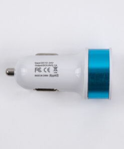 Alternative view of Globostar® S-90989 Μπλε Φορτιστής Αυτοκινήτου DC 12-24V με 2 Εξόδους USB DC 5V 1.0Α & 2.1A
