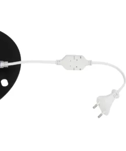 GLOBOSTAR® XMAS-CROWN-SMALL Χριστουγεννιάτικο Διακοσμητικό Φωτιστικό LED 15,6W 624lm 360° AC 220-240V Αδιάβροχο IP65 Θερμό Λευκό 2700K - Μαύρο & Διάφανο - M73 x Π25 x Υ106cm - 2 Χρόνια Εγγύηση 12 xmas crown small 6