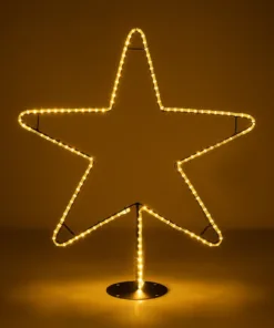 Alternative view of GLOBOSTAR® XMAS-STAR-SMALL Χριστουγεννιάτικο Διακοσμητικό Φωτιστικό LED 15,6W 624lm 360° AC 220-240V Αδιάβροχο IP65 Θερμό Λευκό 2700K   - Μαύρο & Διάφανο - M97 x Π25 x Υ107cm - 2 Χρόνια Εγγύηση