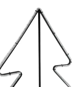 GLOBOSTAR® XMAS-TREE-BIG Χριστουγεννιάτικο Διακοσμητικό Φωτιστικό LED 27.3W 1092lm 360° AC 220-240V Αδιάβροχο IP65 Θερμό Λευκό 2700K - Μαύρο & Διάφανο - Μ134 x Π25 x Υ188cm - 2 Χρόνια Εγγύηση 9 xmas tree big 3