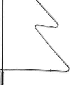 GLOBOSTAR® XMAS-TREE-BIG Χριστουγεννιάτικο Διακοσμητικό Φωτιστικό LED 27.3W 1092lm 360° AC 220-240V Αδιάβροχο IP65 Θερμό Λευκό 2700K - Μαύρο & Διάφανο - Μ134 x Π25 x Υ188cm - 2 Χρόνια Εγγύηση 10 xmas tree big 4