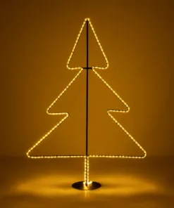 Alternative view of GLOBOSTAR® XMAS-TREE-SMALL Χριστουγεννιάτικο Διακοσμητικό Φωτιστικό LED 19,5W 780lm 360° AC 220-240V Αδιάβροχο IP65 Θερμό Λευκό 2700K - Μαύρο & Διάφανο - M102 x Π25 x Υ142cm - 2 Χρόνια Εγγύηση